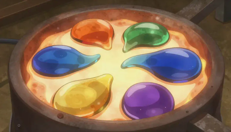 Visual representation of "fusible" - Capable of being melted and fused.