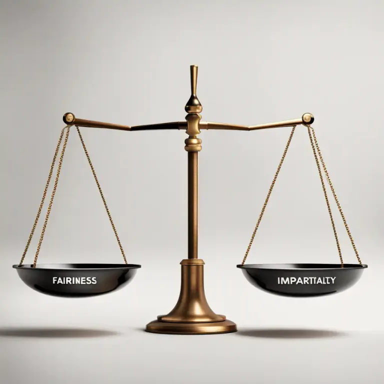 Visual representation of "equity" - the quality of being fair or impartial