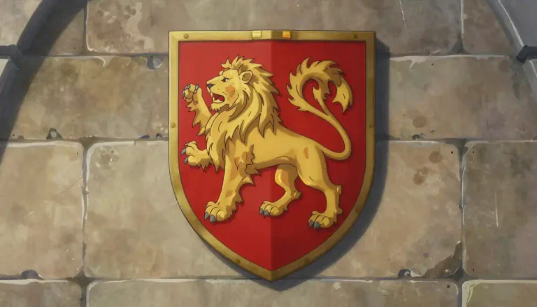 Visual representation of "escutcheon" - A shield or emblem that carries a coat of arms