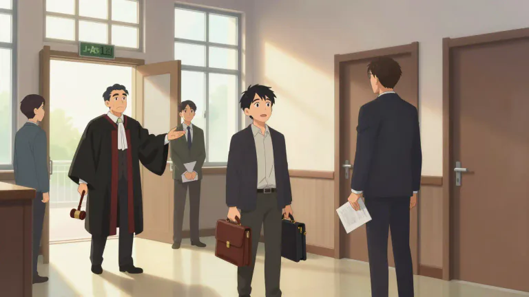 Visual representation of "dismissal" - An act of ending a case or a legal process.