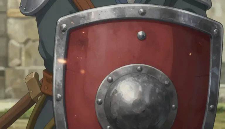 Visual representation of "shield" - A piece of protective equipment