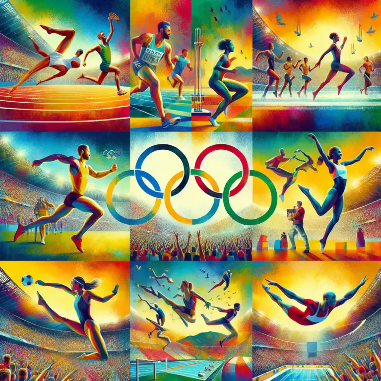 Visual representation of "olympian" - Of or related to the modern Olympic Games.