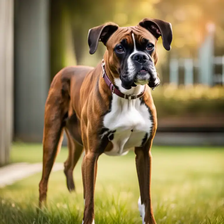 Visual representation of "boxer" - A breed of medium to large dogs developed in Germany