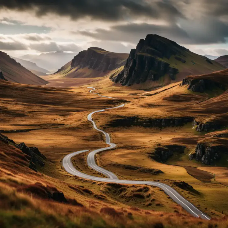 Visual representation of "highland" - A historical region of northern Scotland famous for its rugged mountain scenery.
