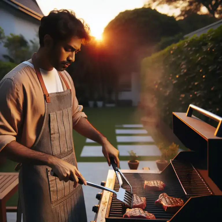 Visual representation of "grill" - To cook food on a grill
