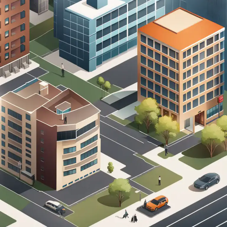 Visual representation of "complex" - A group of buildings or facilities that are located near each other and are used for a particular purpose.