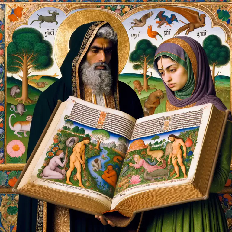 Visual representation of "creationist" - Relating to or characterized by belief in the biblical account of creation.