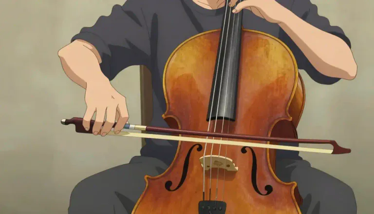 Visual representation of "cellist" - a person who plays the cello