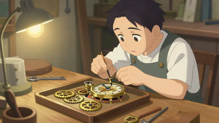 Visual representation of "clockmaker" - A person who makes or repairs clocks.