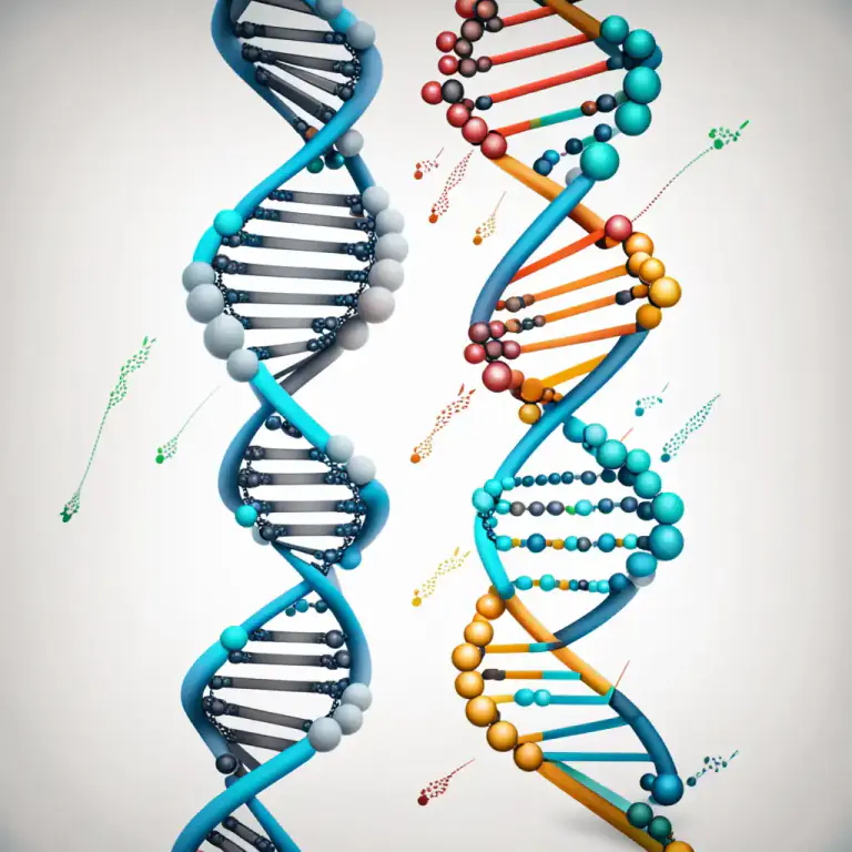Visual representation of "linkage" - A statistical measure of how likely it is that two genes will be inherited together