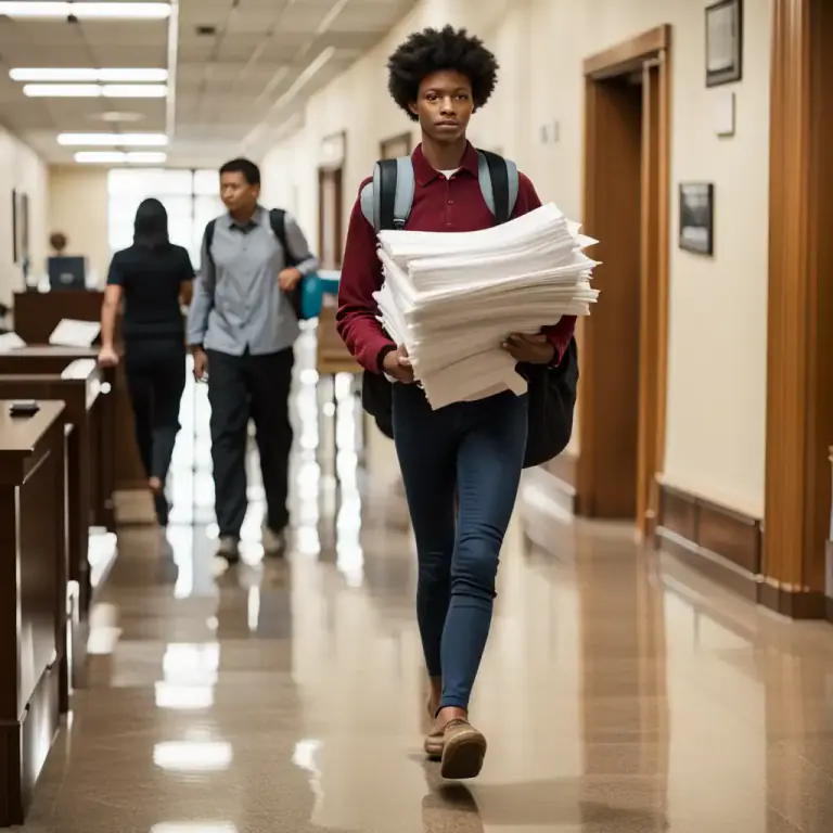 Visual representation of "page" - A person who takes messages for members of a legislative body
