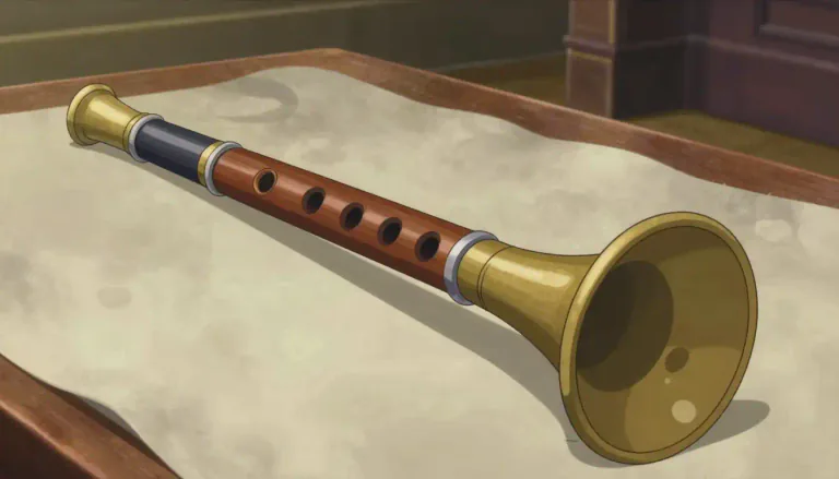 Visual representation of "krummhorn" - A musical instrument from the Renaissance era that looks like a pipe.