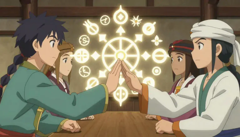 Visual representation of "commonality" - The state of sharing features or characteristics; a common trait.
