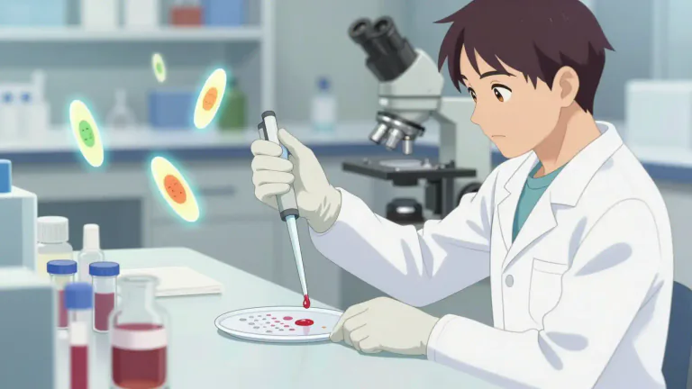 Visual representation of "serological" - Relating to or involving the serum, especially concerning tests or analysis that detect antibodies or pathogens in the blood.