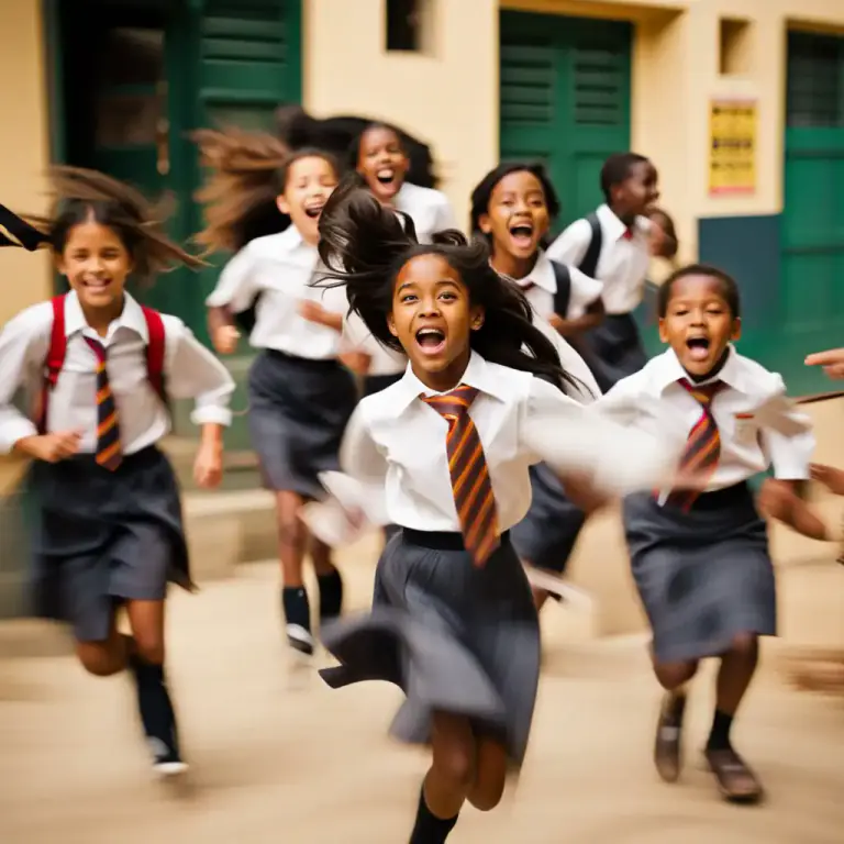 Visual representation of "run along" - To go or move in a hurried, often casual and/or playful way.