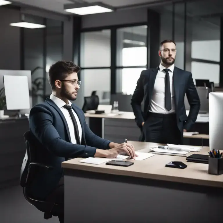 Visual representation of "take over" - To do someone else's job because they are not here