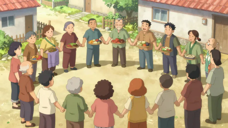 Visual representation of "solidarity" - A quality of societies characterized by community interests and a shared responsibility