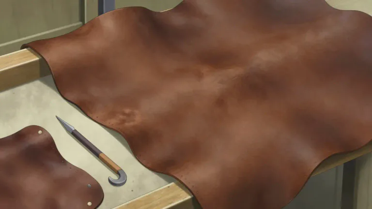 Visual representation of "horsehide" - The skin or hide of a horse, used for making leather products.