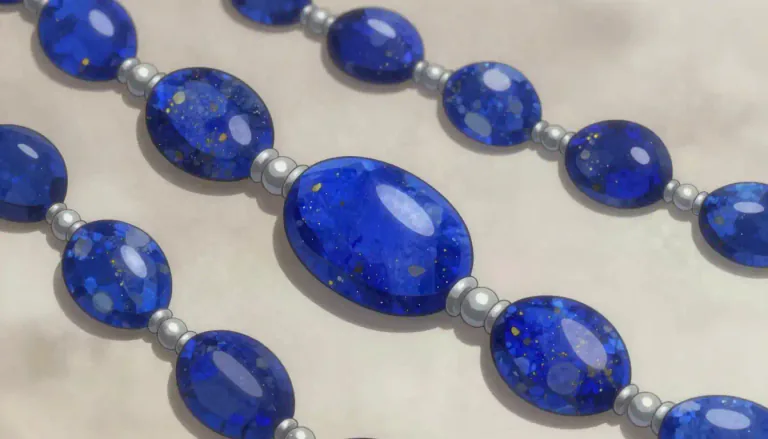 Visual representation of "lazuli" - Lazuli refers to the vibrant blue color associated with lapis lazuli, a semi-precious stone often used in jewelry and ornamentation.