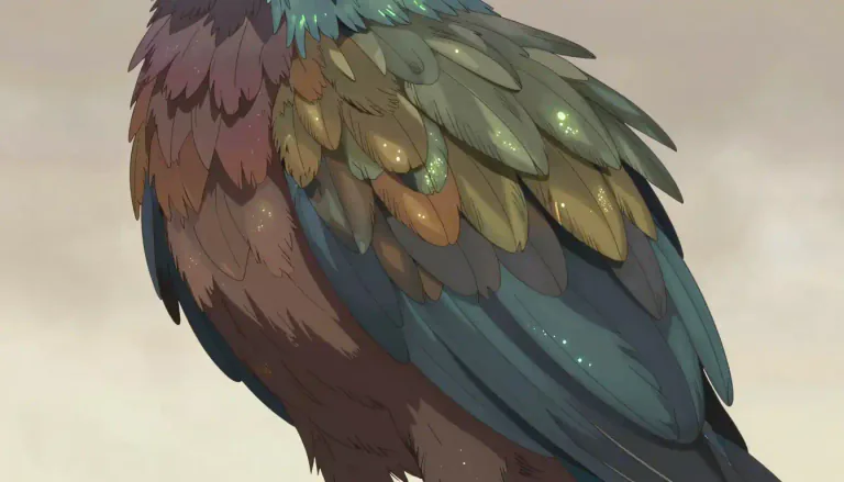 Visual representation of "plumage" - The feathers of a bird all together.