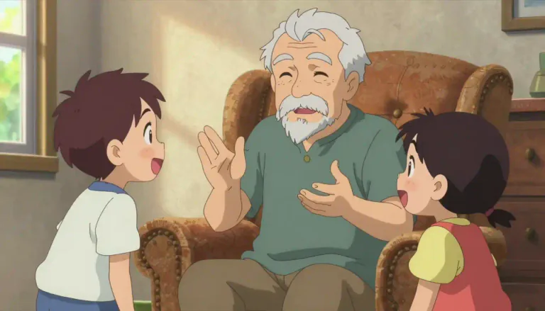 Visual representation of "grampa" - An informal term for grandfather, often used affectionately by grandchildren.