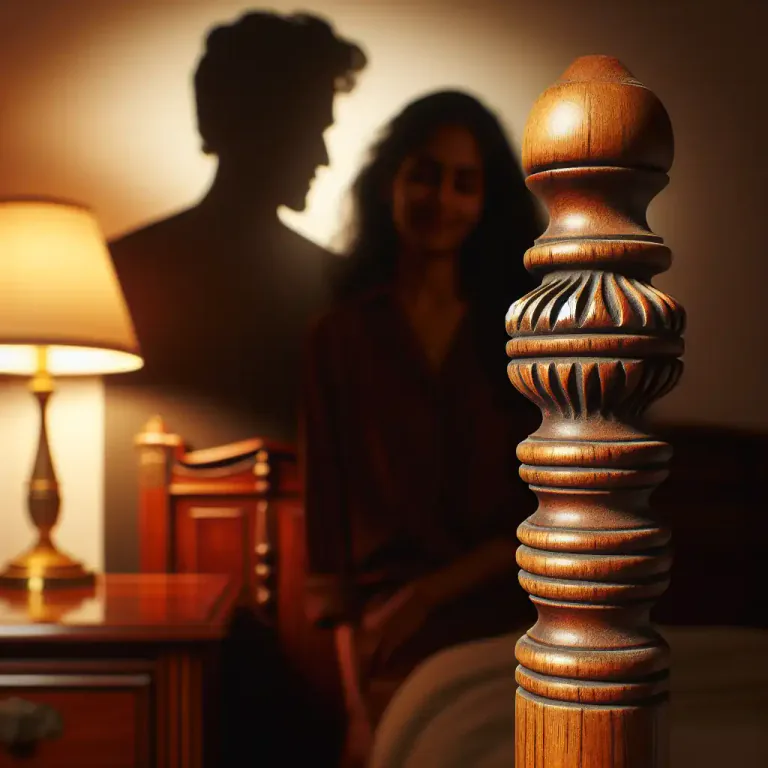 Visual representation of "bedpost" - In the idiom 'a notch in someone's bedpost', it refers to a person's conquest or achievement, usually of a sexual nature.