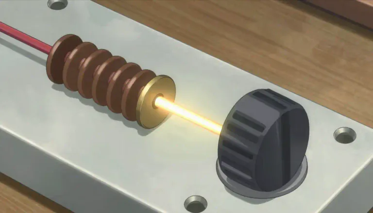 Visual representation of "rheostat" - A rheostat is a type of variable resistor used to control electric current by adjusting the resistance.