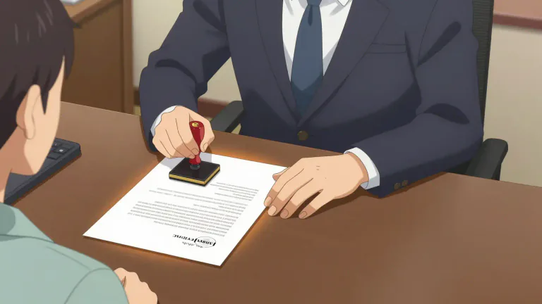 Visual representation of "attest" - To acknowledge (something) with a signature or other official mark