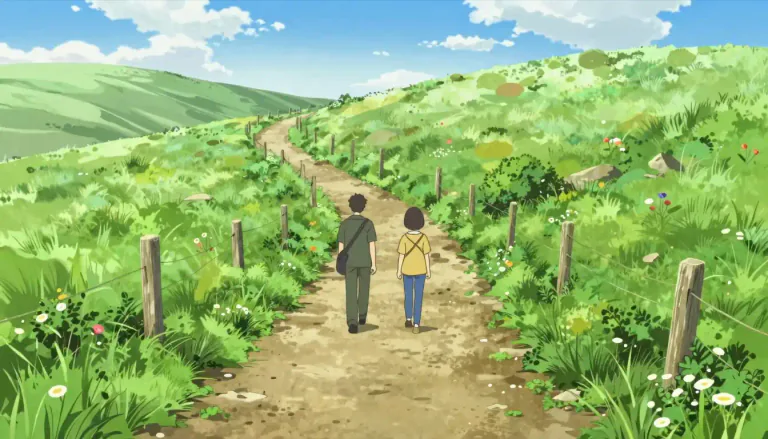 Visual representation of "footpath" - A narrow path for people to walk along, especially in the countryside