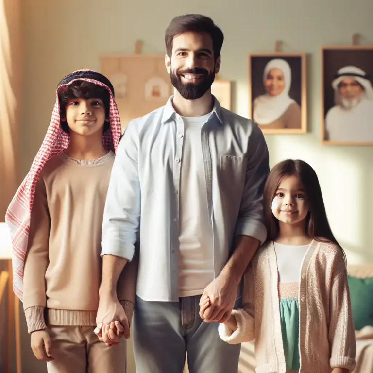 Visual representation of "father" - To be the father or male parent of.