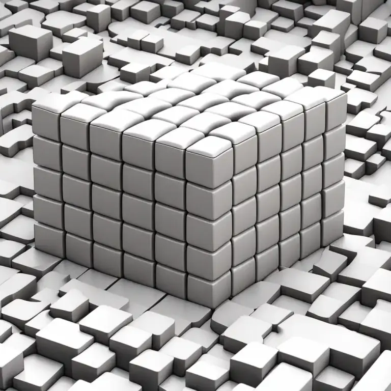 Visual representation of "solid" - A substance or object that is not liquid or gas