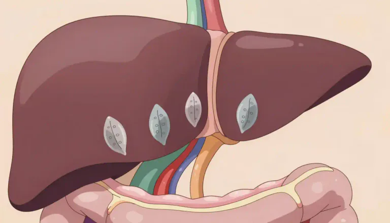 Visual representation of "trematode" - A type of parasitic flatworm that is often found in the intestines or liver of its host.