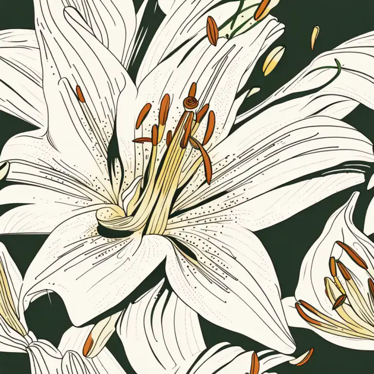 Visual representation of "whorl" - In botany, an arrangement of multiple similar parts in a flower