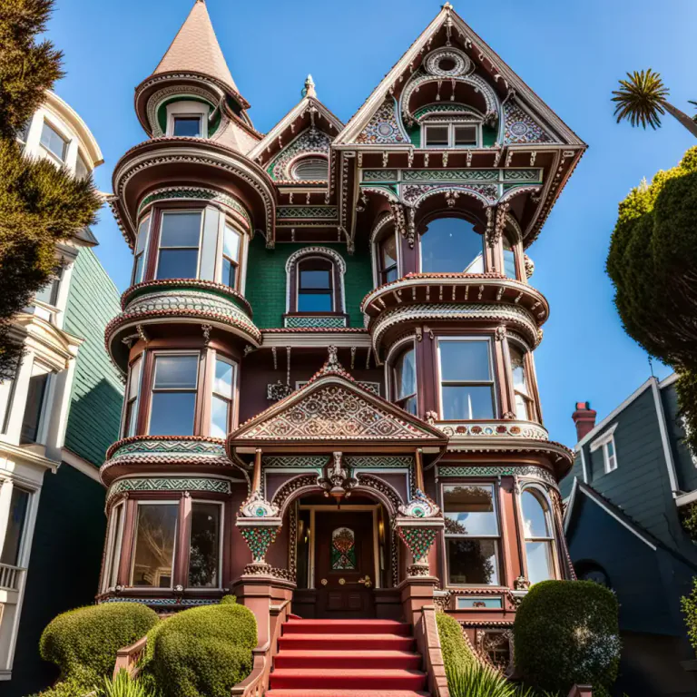 Visual representation of "gingerbread" - Decorative or fancy, like when buildings have extra details in their design.