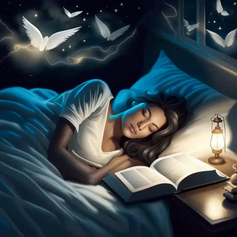 Visual representation of "in the land of Nod" - To be asleep or dreaming