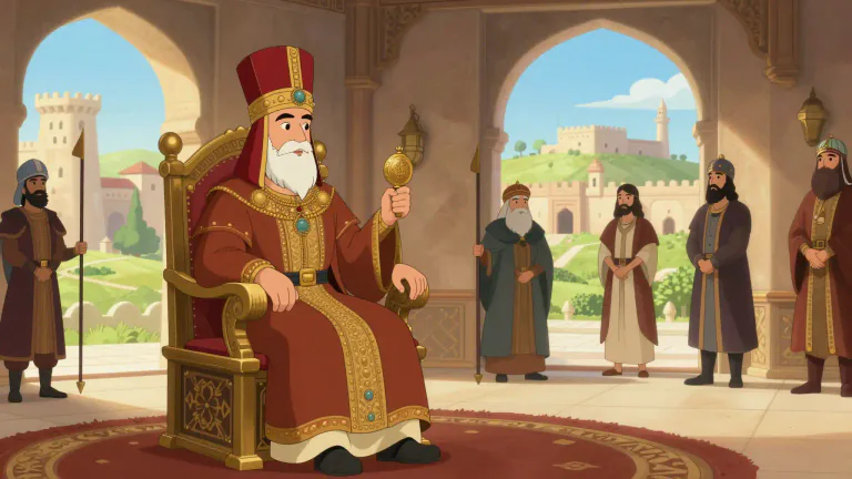 Visual representation of "satrap" - A governor of a province in ancient Persia, often functioning as a local ruler under the authority of a king.