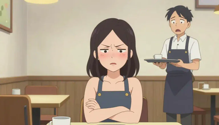 Visual representation of "disgruntled" - Feeling angry or unhappy because you are not satisfied with a situation