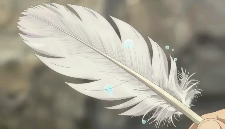 Visual representation of "barbule" - A small hair-like structure on the branches of feathers in birds that can aid in insulation and feather structure.