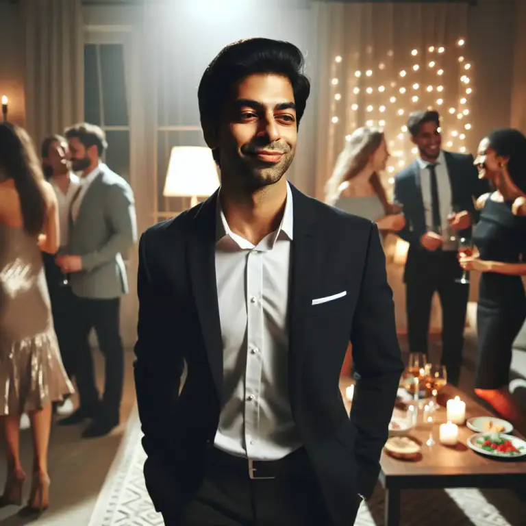 Visual representation of "stag" - To attend (a social function) without a partner