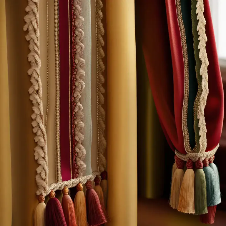 Visual representation of "tassel" - To decorate with tassels