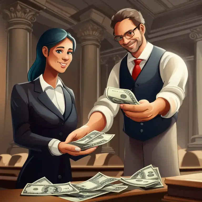 Visual representation of "bind over" - To put someone under a financial obligation as a guarantee of their good behaviour.
