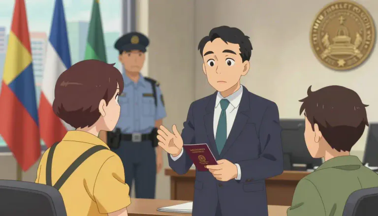 Visual representation of "consul" - A person who is appointed by a government to live in a foreign city and protect its citizens and interests there.