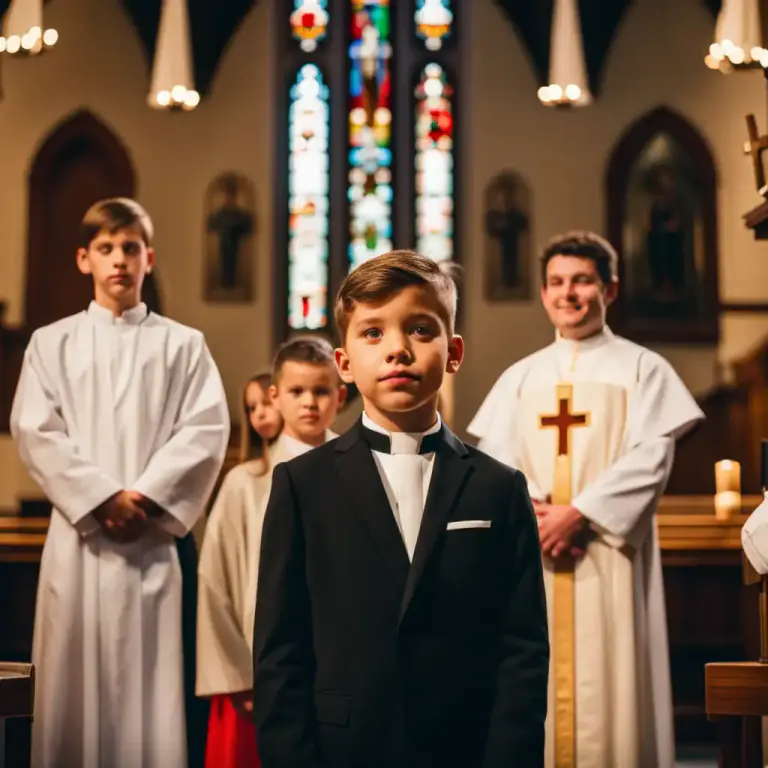 Visual representation of "confirmation" - A ceremonial event in some churches during which a person confirms earlier beliefs