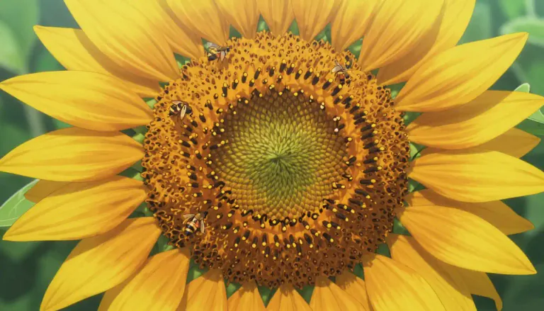 Visual representation of "flowerhead" - The flowering part of a plant, typically consisting of many small flowers clustered together.