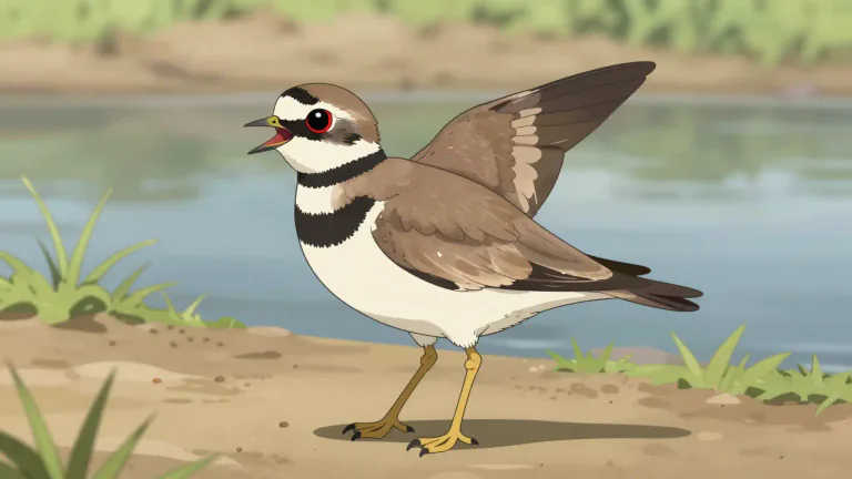 Visual representation of "killdeer" - A type of plover found in North America, noted for its distinctive call and behavior.