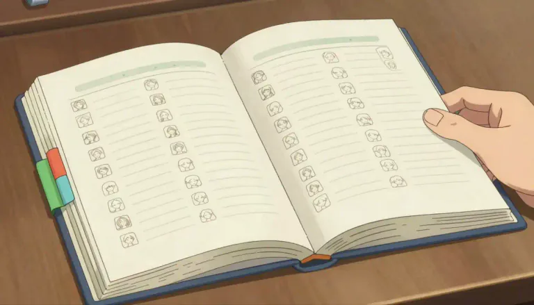 Visual representation of "directory" - A list of names, numbers, or other information arranged in a particular order.
