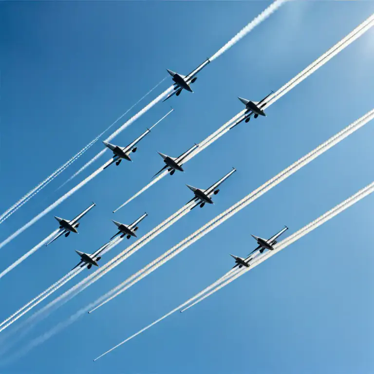 Visual representation of "echelon" - A formation of troops, ships, aircraft, or vehicles in parallel rows