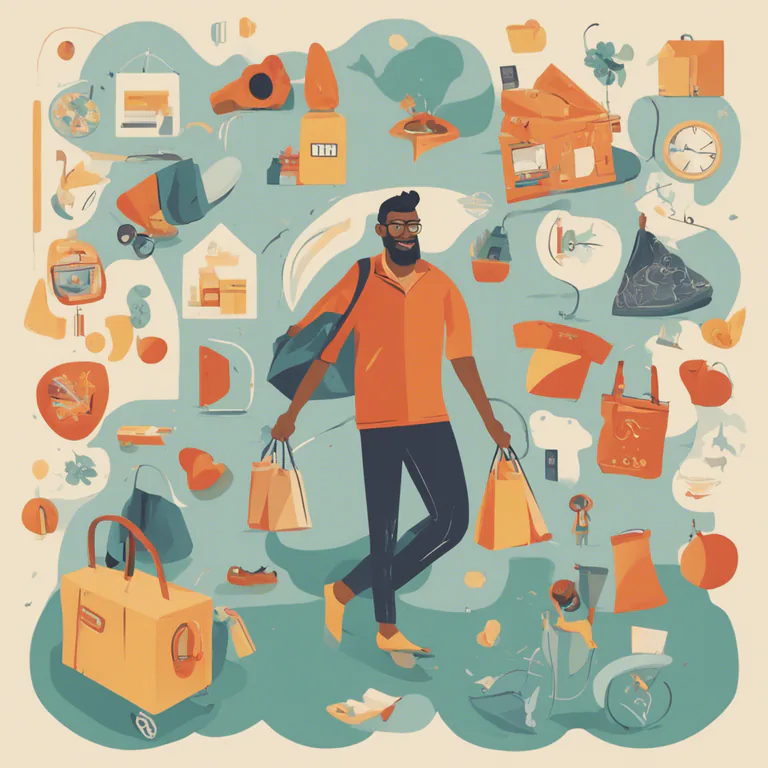 Visual representation of "out and about" - Leaving your home to do different activities