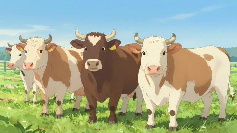Visual representation of "bovine" - Relating to cows