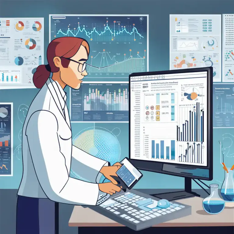 Visual representation of "data" - Detailed information on something, collected for scientific or research purposes.